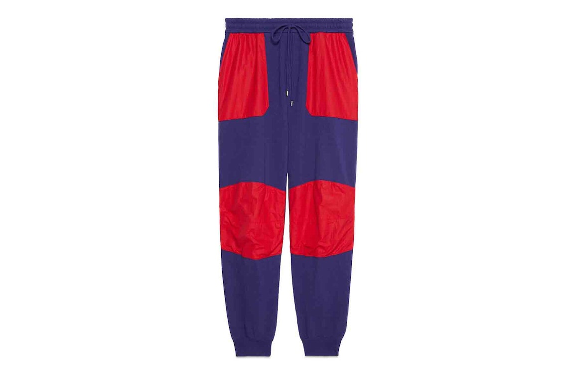 Pre-owned Gucci X The North Face Jogging Pant Blue/red