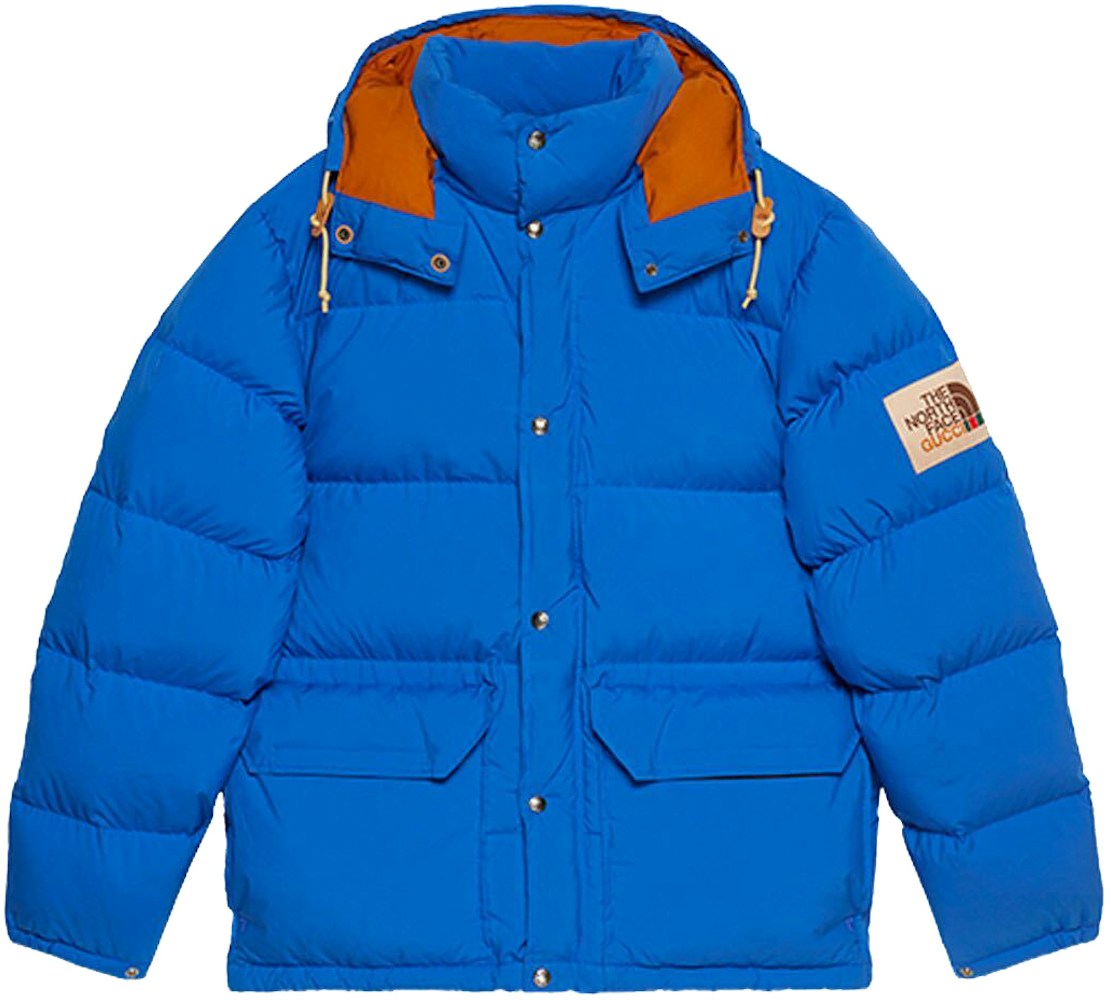 Gucci x The North Face Nylon Jacket Blue - SS21