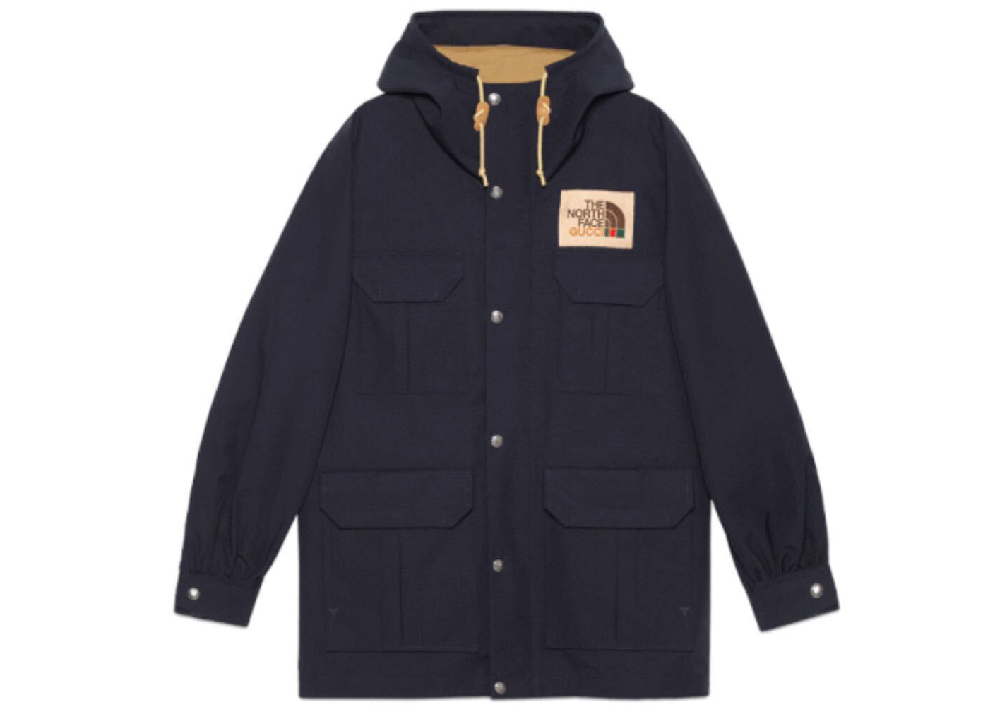 Gucci x The North Face Nylon Mountain Jacket Navy - SS21 Men's - US