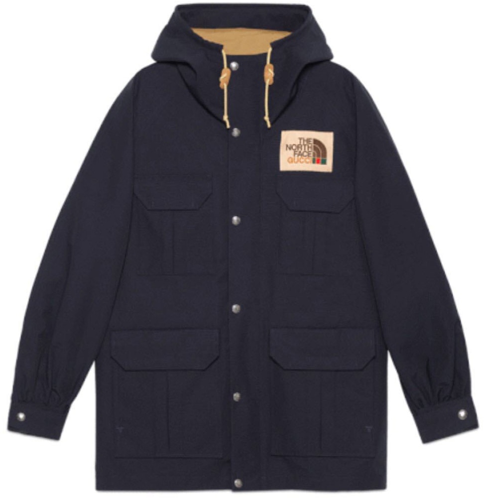 Gucci X The North Face Nylon Mountain Jacket Navy Ss21 Gucci X The North Face Nylon Mountain Jacket Navy Ss21