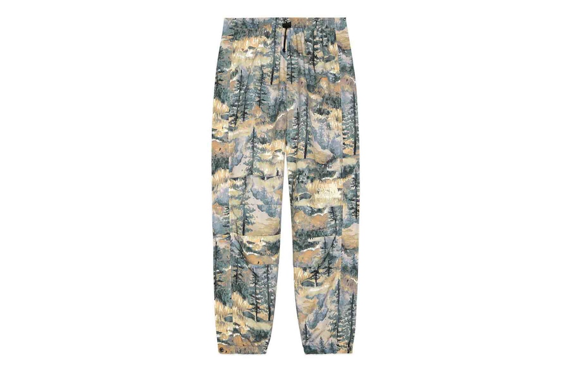Pre-owned Gucci X The North Face Nylon Pant Forest Print