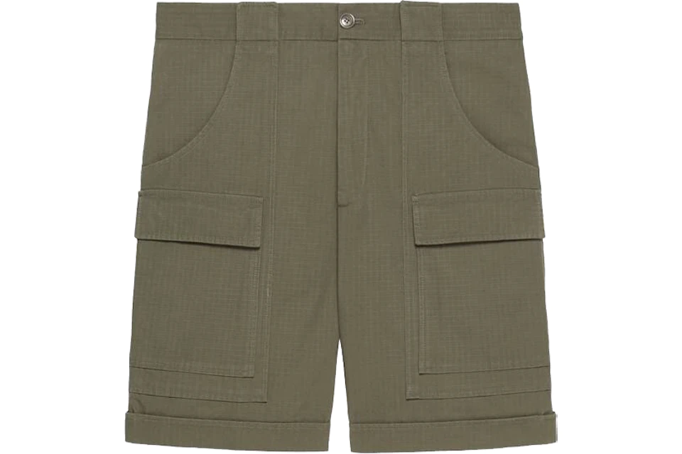 Gucci x The North Face Nylon Shorts Military Green
