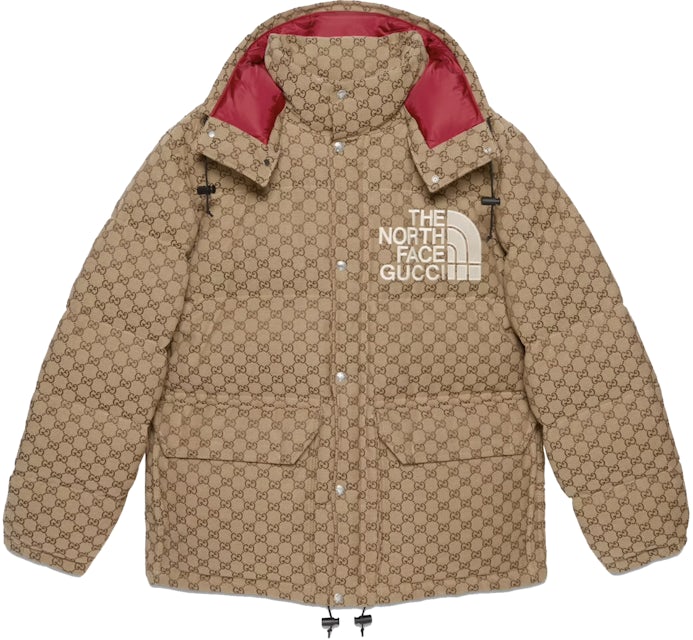 Gucci X The North Face Print Jacket Beige