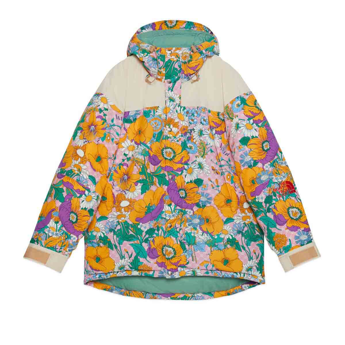 Gucci x The North Face Padded Jacket Floral Print - FW21