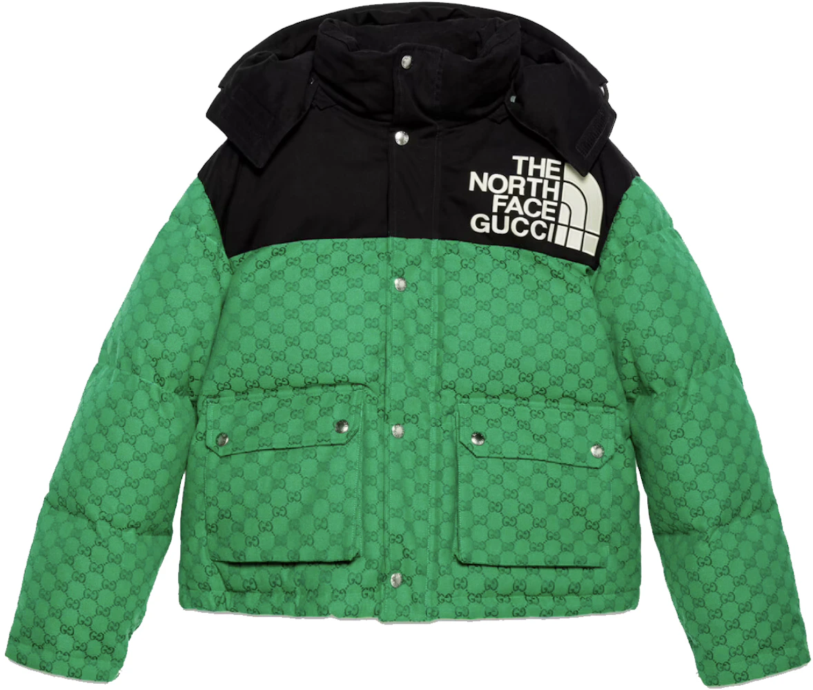 Gucci Green & Beige The North Face Edition Lightweight Techno Jacket Gucci
