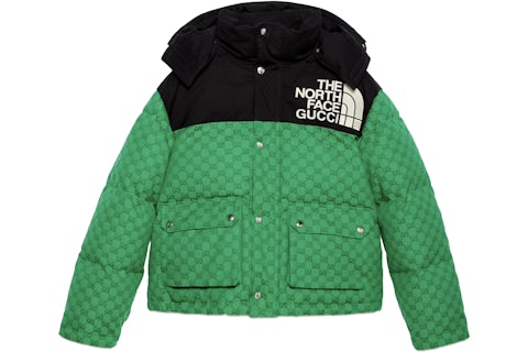 Gucci x The North Face Giacca imbottita Verde/Nero FW21 IT