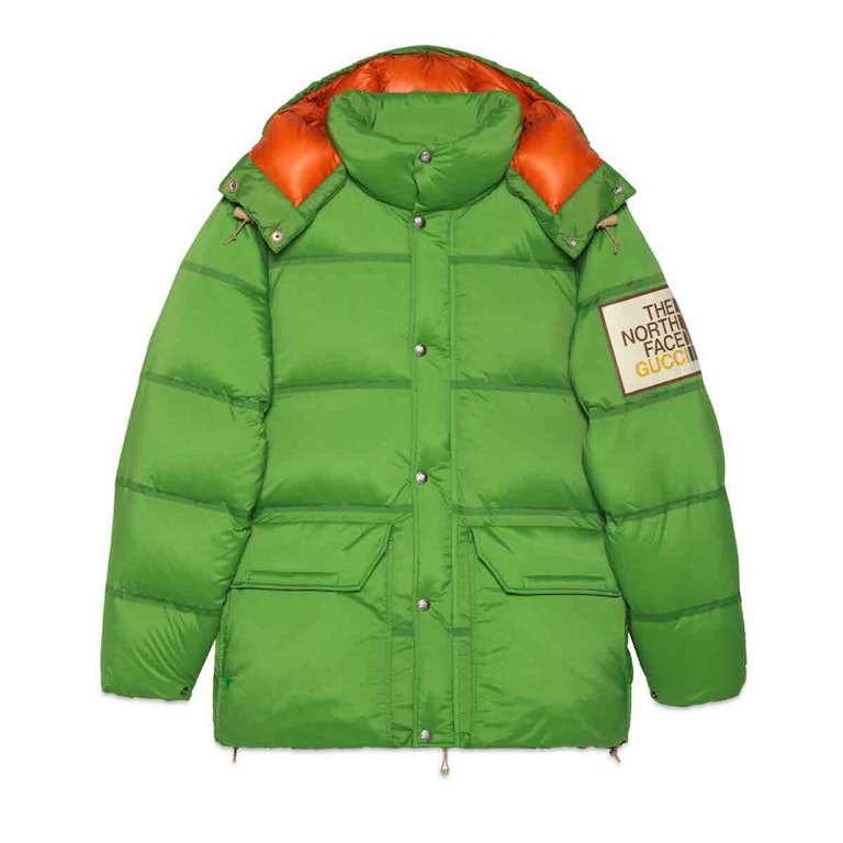 Pre-owned Gucci X The North Face Padded Jacket Green