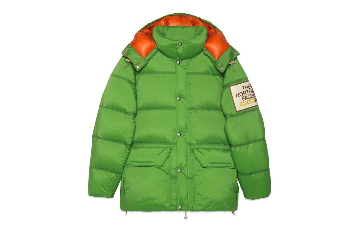 Pre-owned Gucci X The North Face Padded Jacket Green