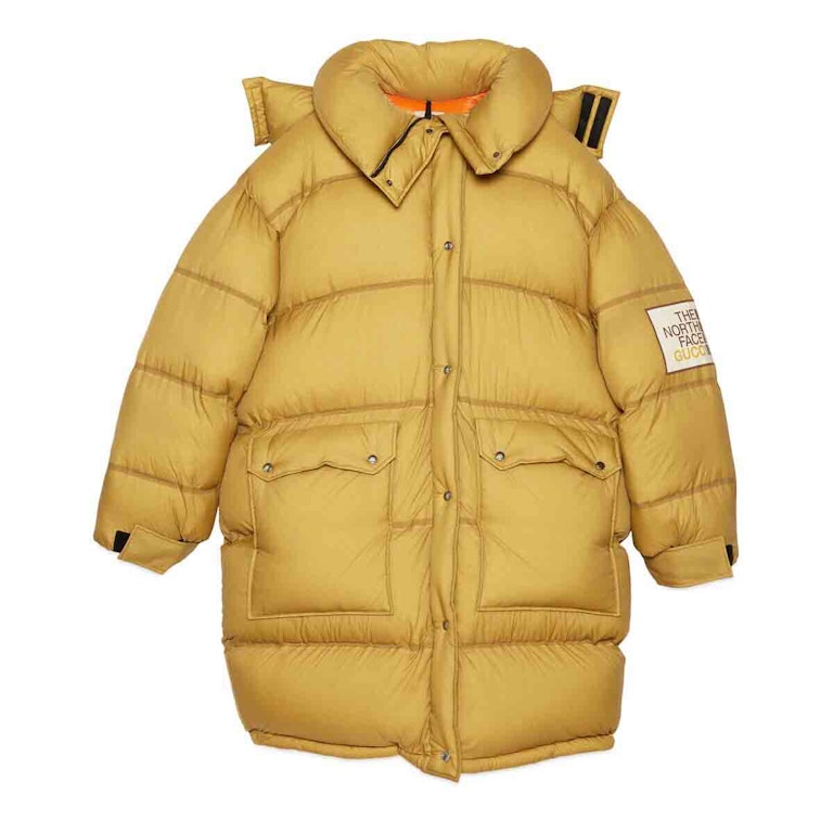 Pre-owned Gucci X The North Face Padded Jacket Khaki