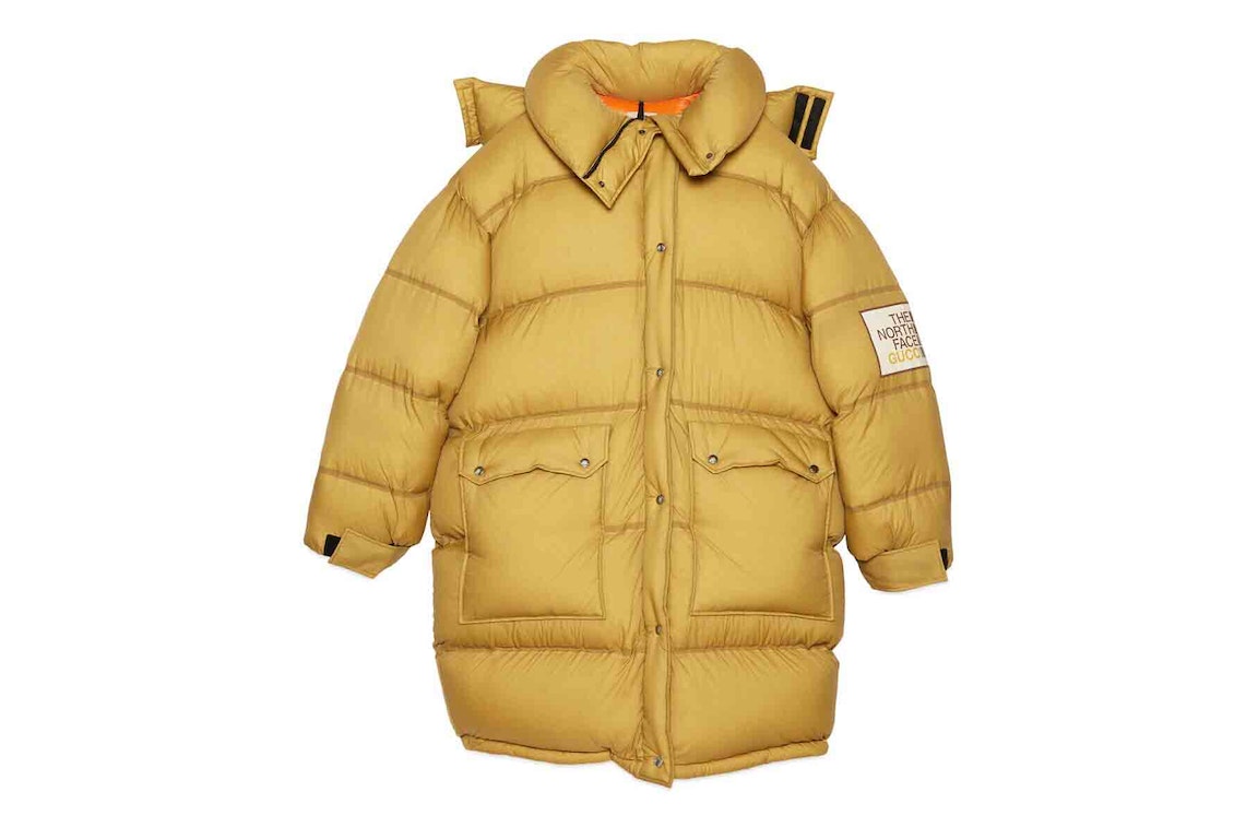 Pre-owned Gucci X The North Face Padded Jacket Khaki