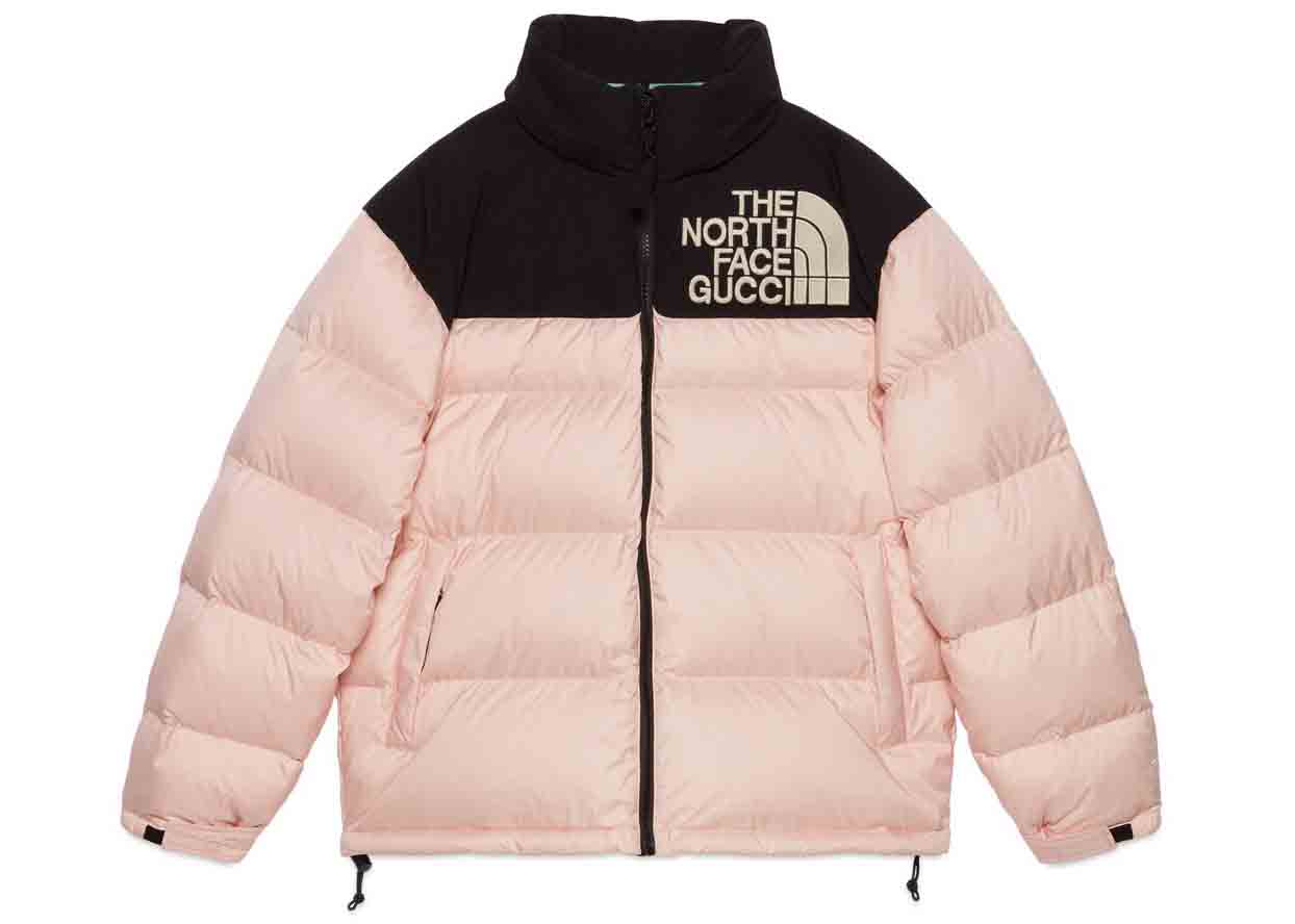 Gucci x The North Face Padded Jacket Light Pink/Black - FW21 - GB