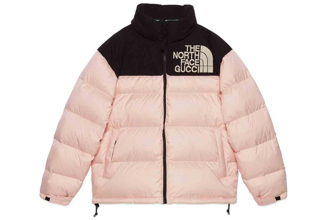 Pre-owned Gucci X The North Face Padded Jacket Light Pink/black