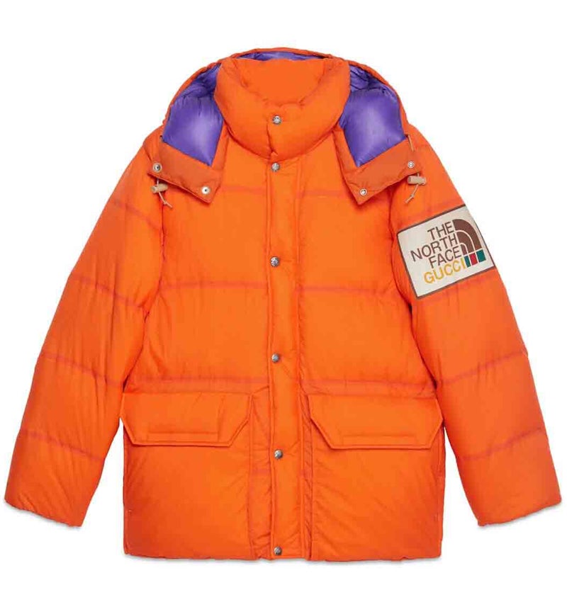 Gucci Doudoune The North Face Orange Et Noir The North Face X