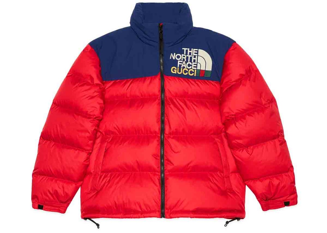 Pre-owned Gucci X The North Face Padded Jacket Red/blue