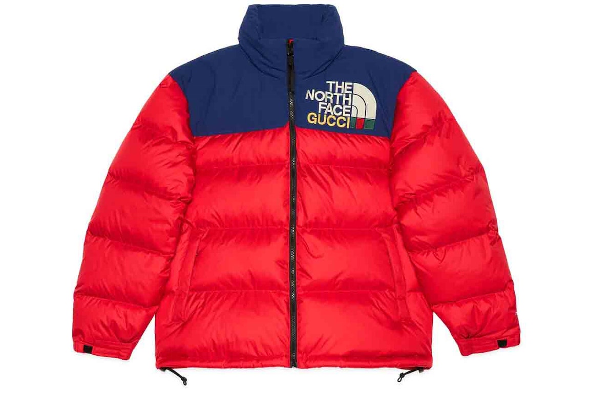 Pre-owned Gucci X The North Face Padded Jacket Red/blue