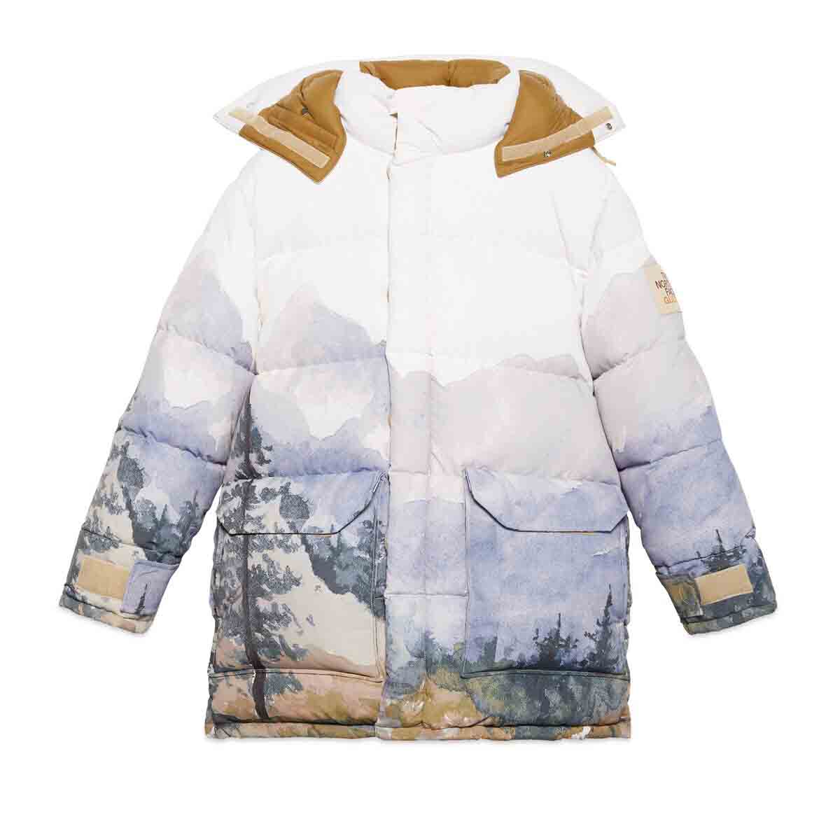 Gucci x The North Face Padded Jacket Trail Print