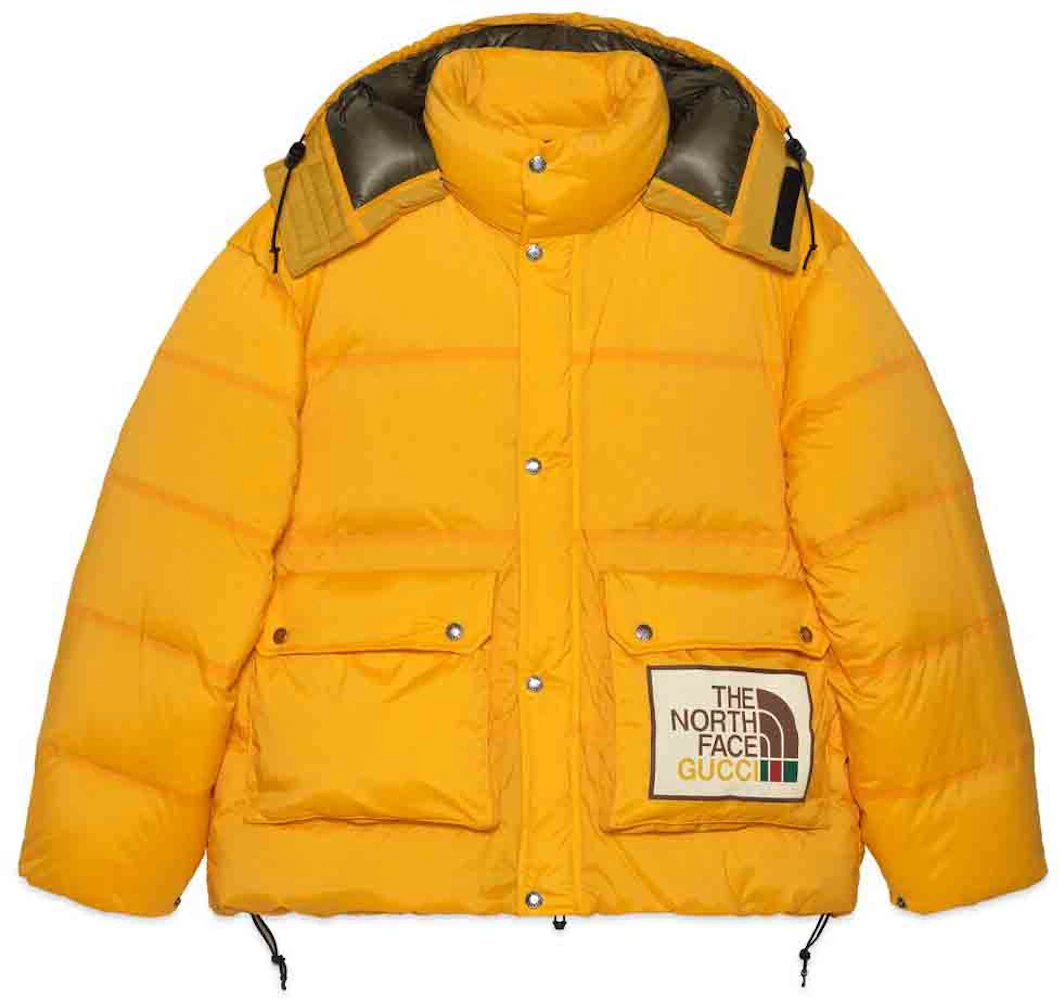 Gucci x The North Face Padded Jacket Yellow - FW21 - US