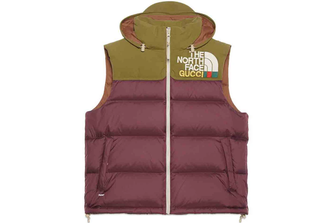 Gucci x The North Face Padded Vest Bordeaux/Green