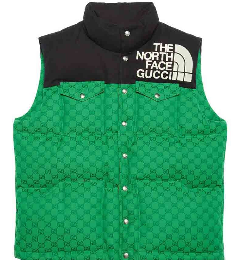 Gucci Weste North Face Gucci Jacke Grau The North Face X Gucci