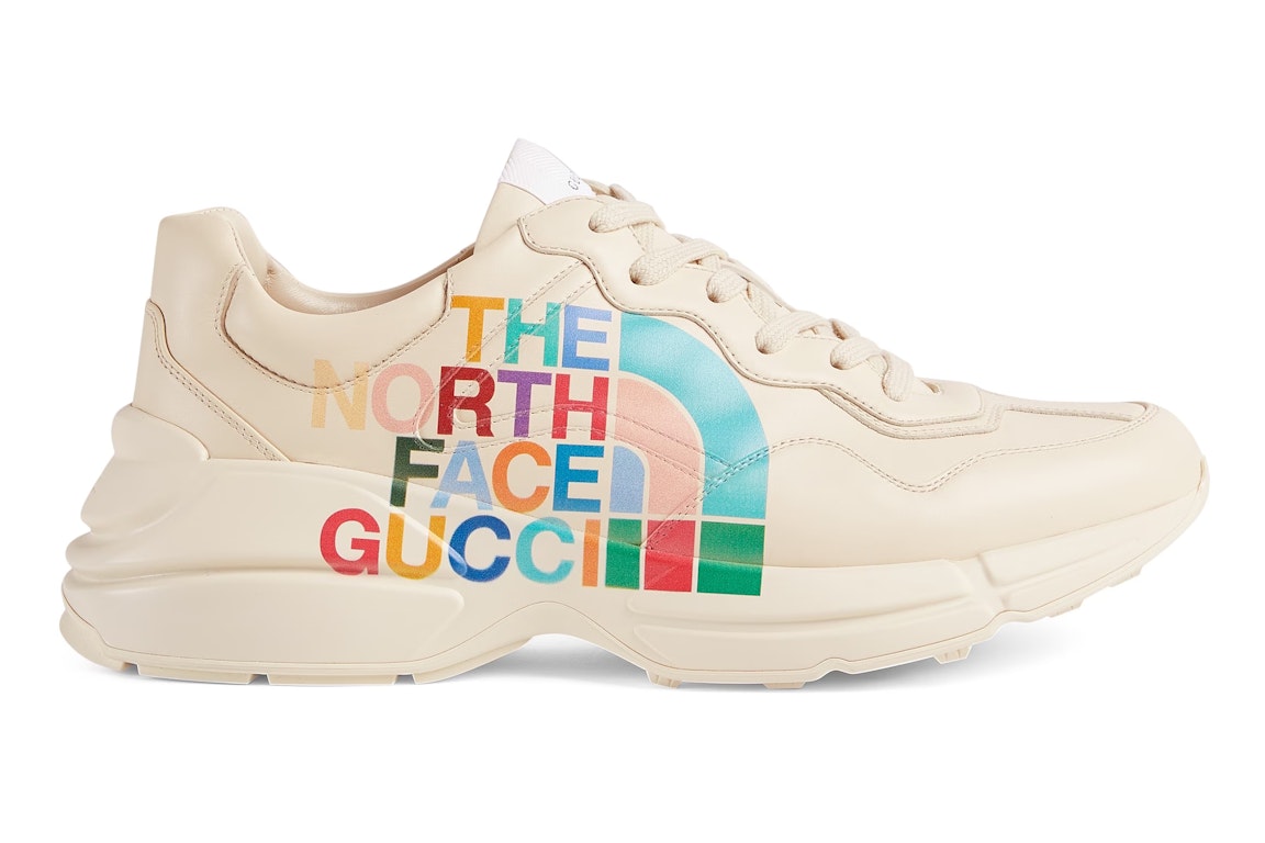Pre-owned Gucci X The North Face Rhyton Beige