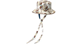 Gucci x The North Face Self Tie Nylon Hat Ivory/Sky Blue