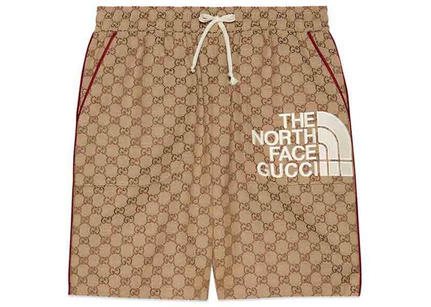 Pantalones cortos Gucci x The North Face Beige/Ébano Hombre FW21