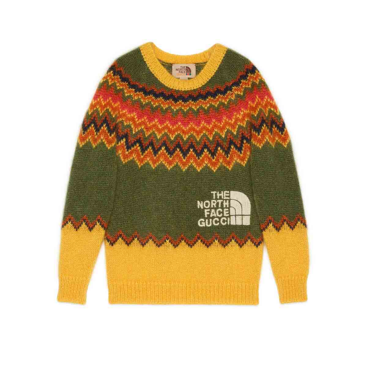 Gucci x The North Face Sweater Yellow/Green - FW21 - US