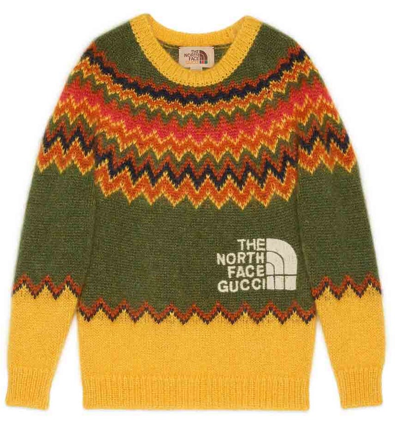 Gucci x The North Face Maglione Giallo/Verde FW21 IT