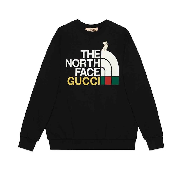 Pre-owned Gucci X The North Face Sweatshirt Black