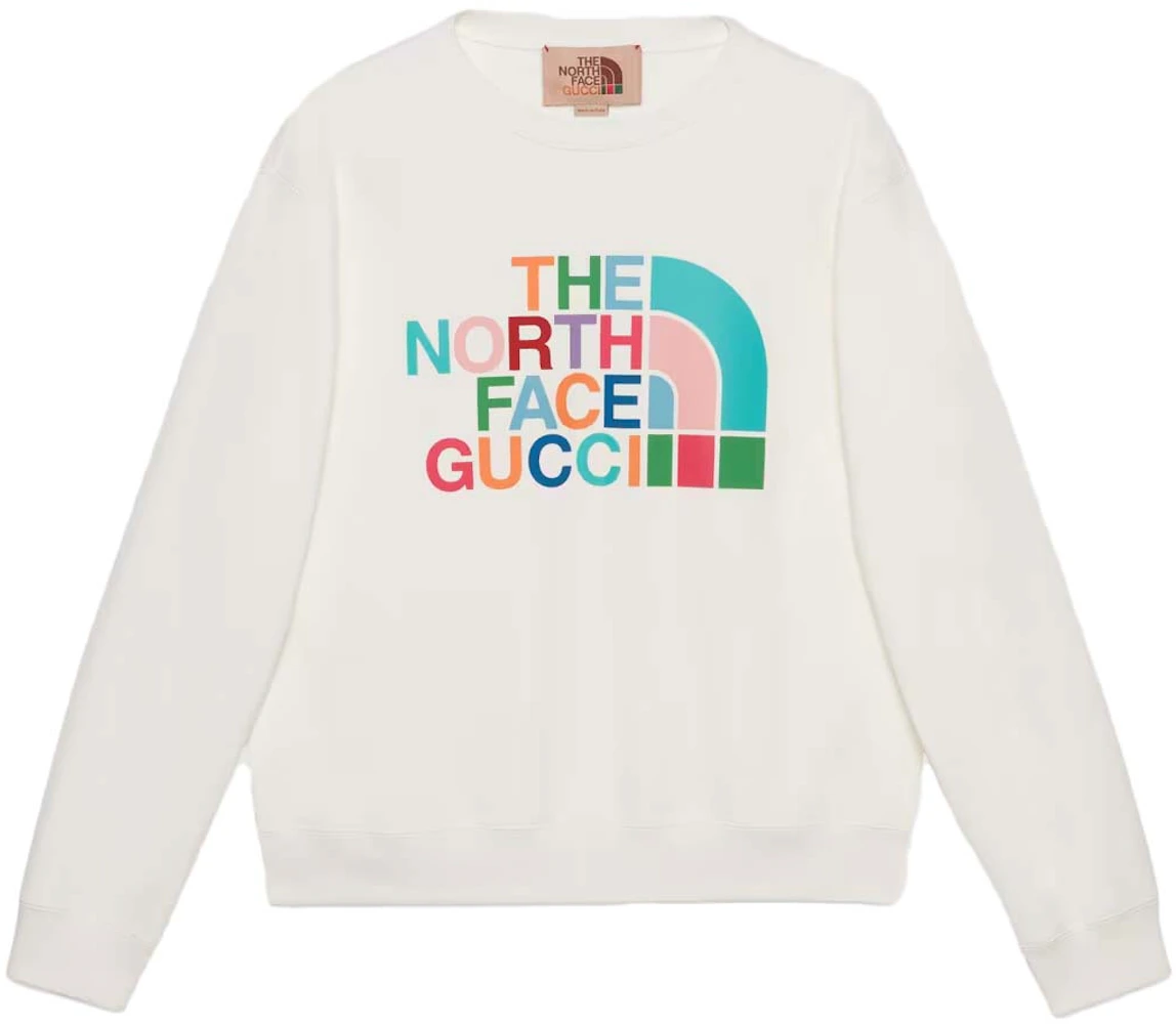 The North Face x Gucci cotton sweatshirt White  White sweatshirt, Cotton  sweatshirts, Sweatshirts