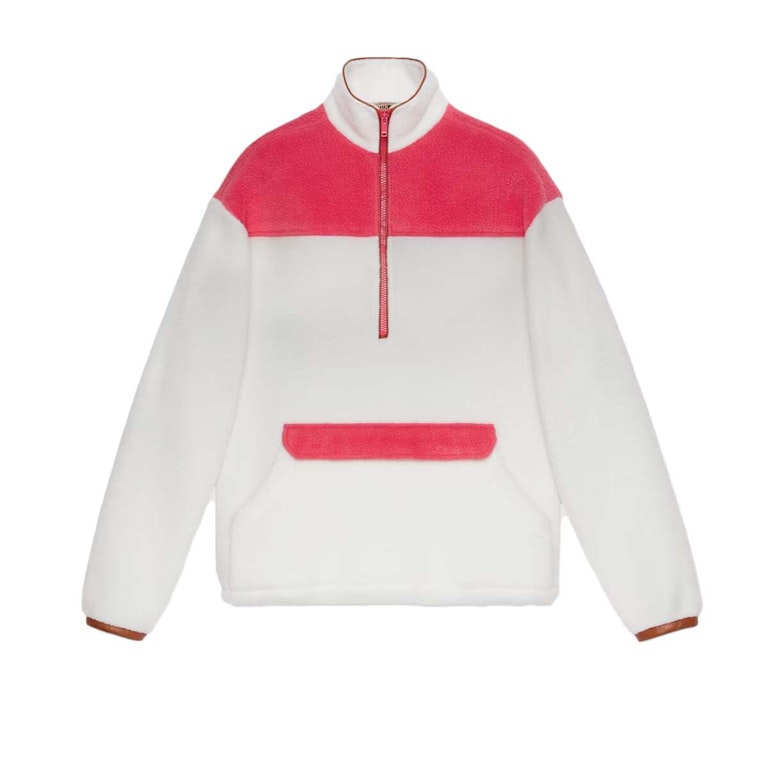 Pre-owned Gucci X The North Face Sweatshirt Off White/dark Pink