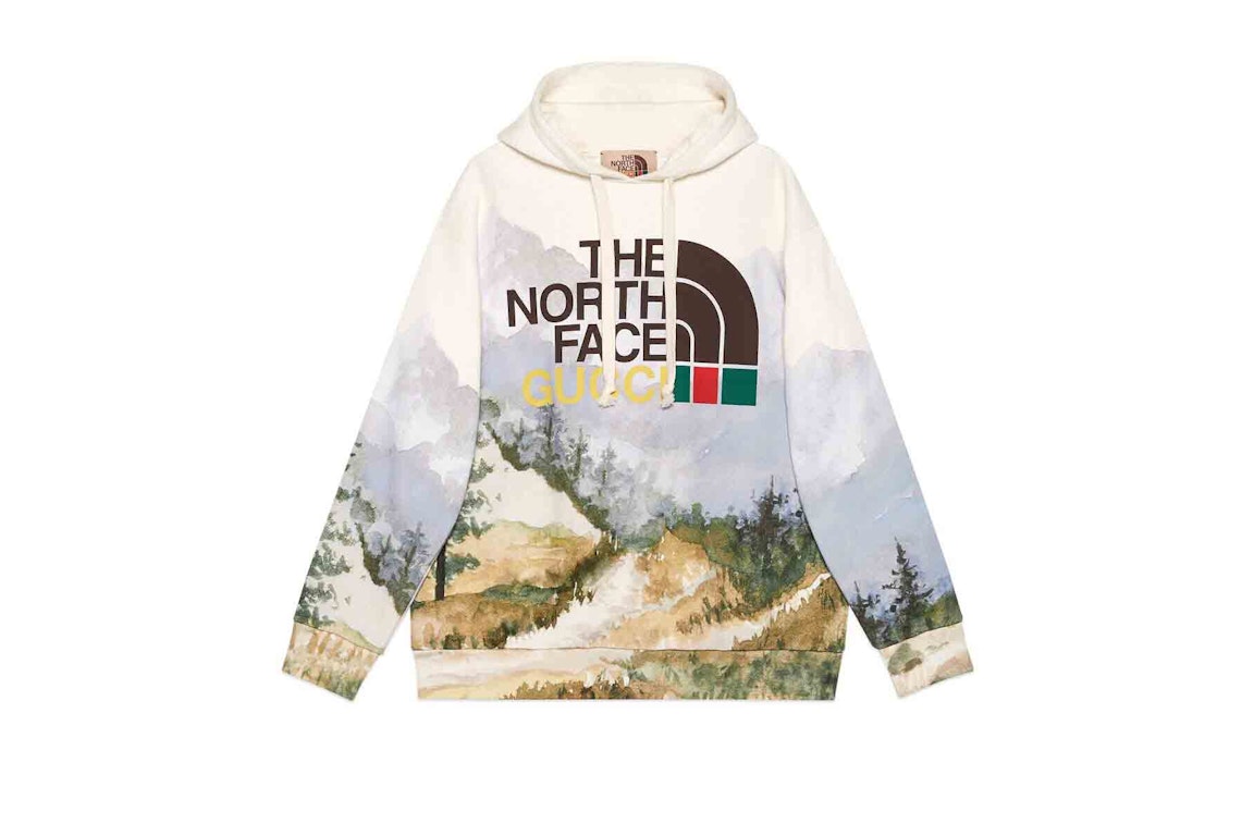 Pre-owned Gucci X The North Face Sweatshirt Trail Print