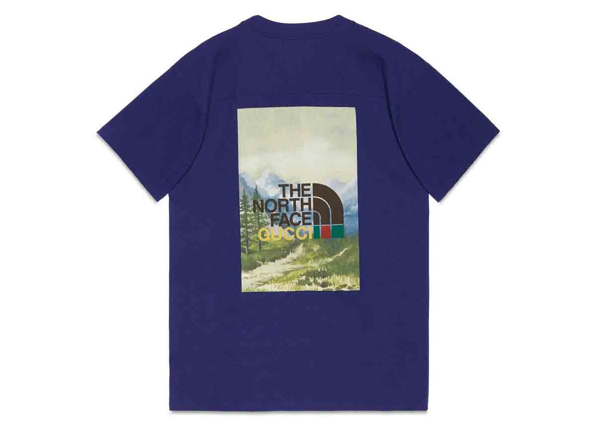 Gucci x The North Face T-shirt Blue