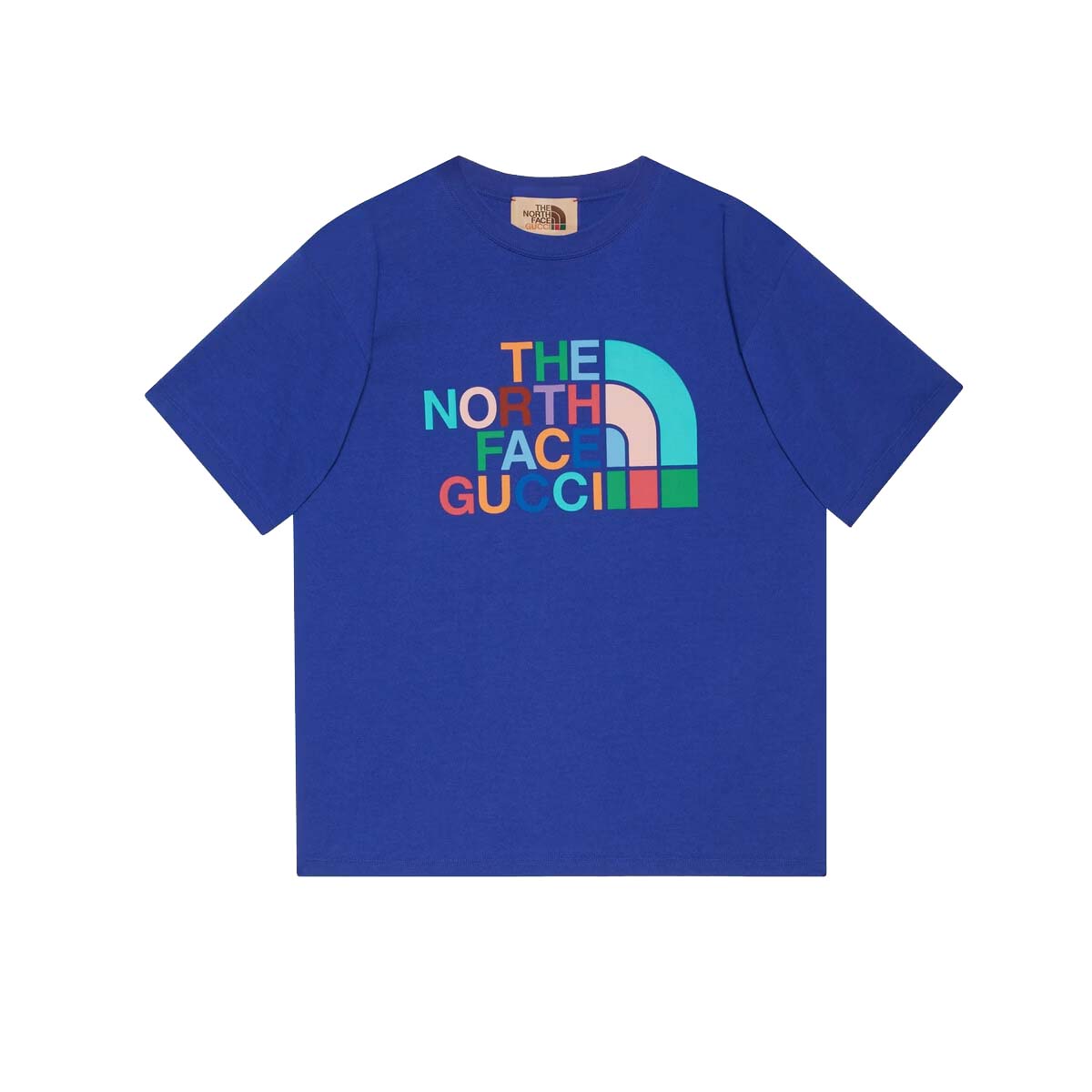 Gucci x The North Face T-shirt Blue/Multicolor Men's - FW22 - US