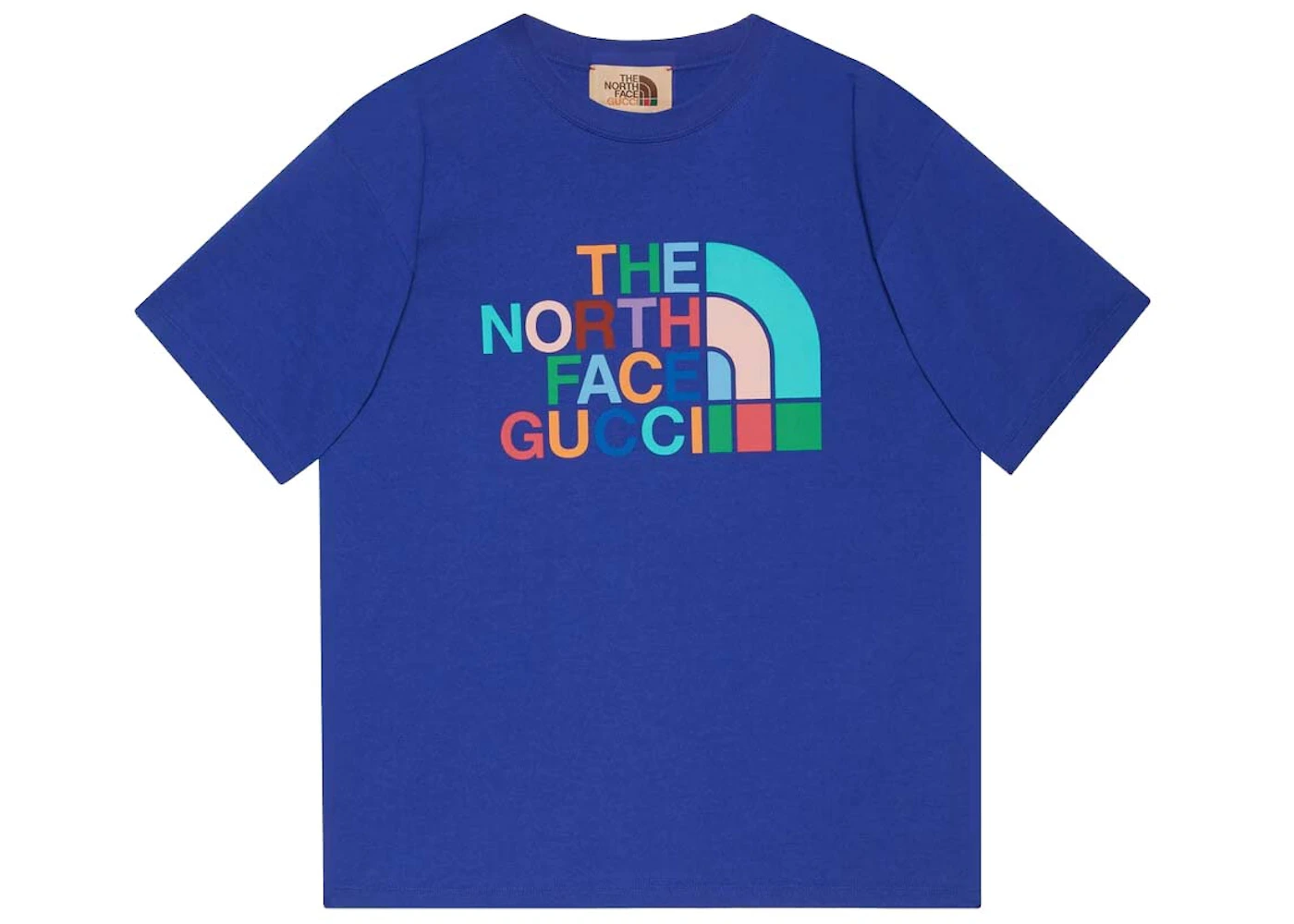 T-shirt Gucci x The North Face Blu/Multicolore Uomo FW22 IT