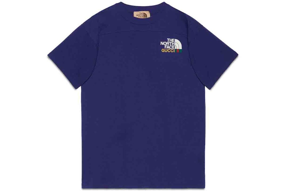 Gucci X The North Face T Shirt Blue Fw21 Gucci X The North Face T Shirt Blue Fw21