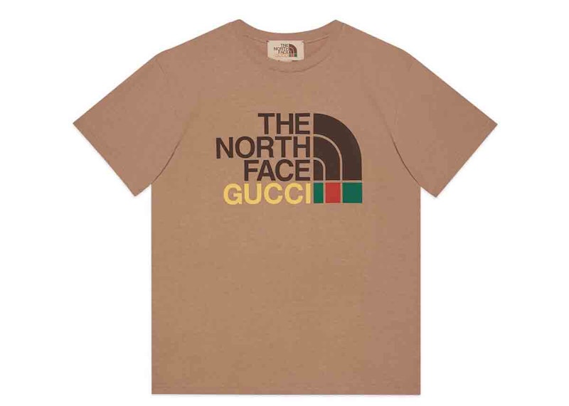 khaki north face t shirt