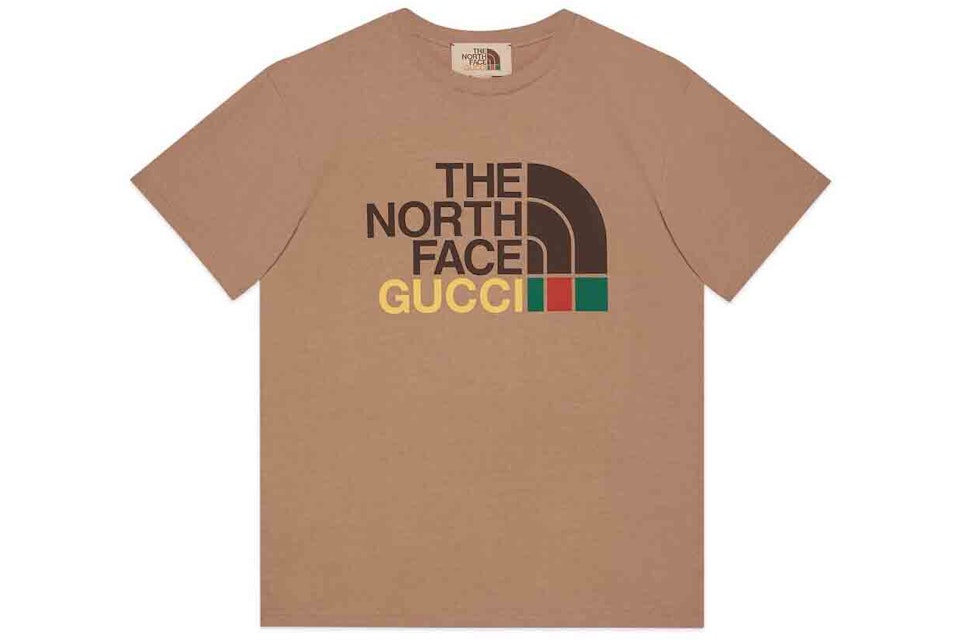 Gucci X The North Face T Shirt Camel Fw21 Gucci X The North Face T Shirt Camel Fw21