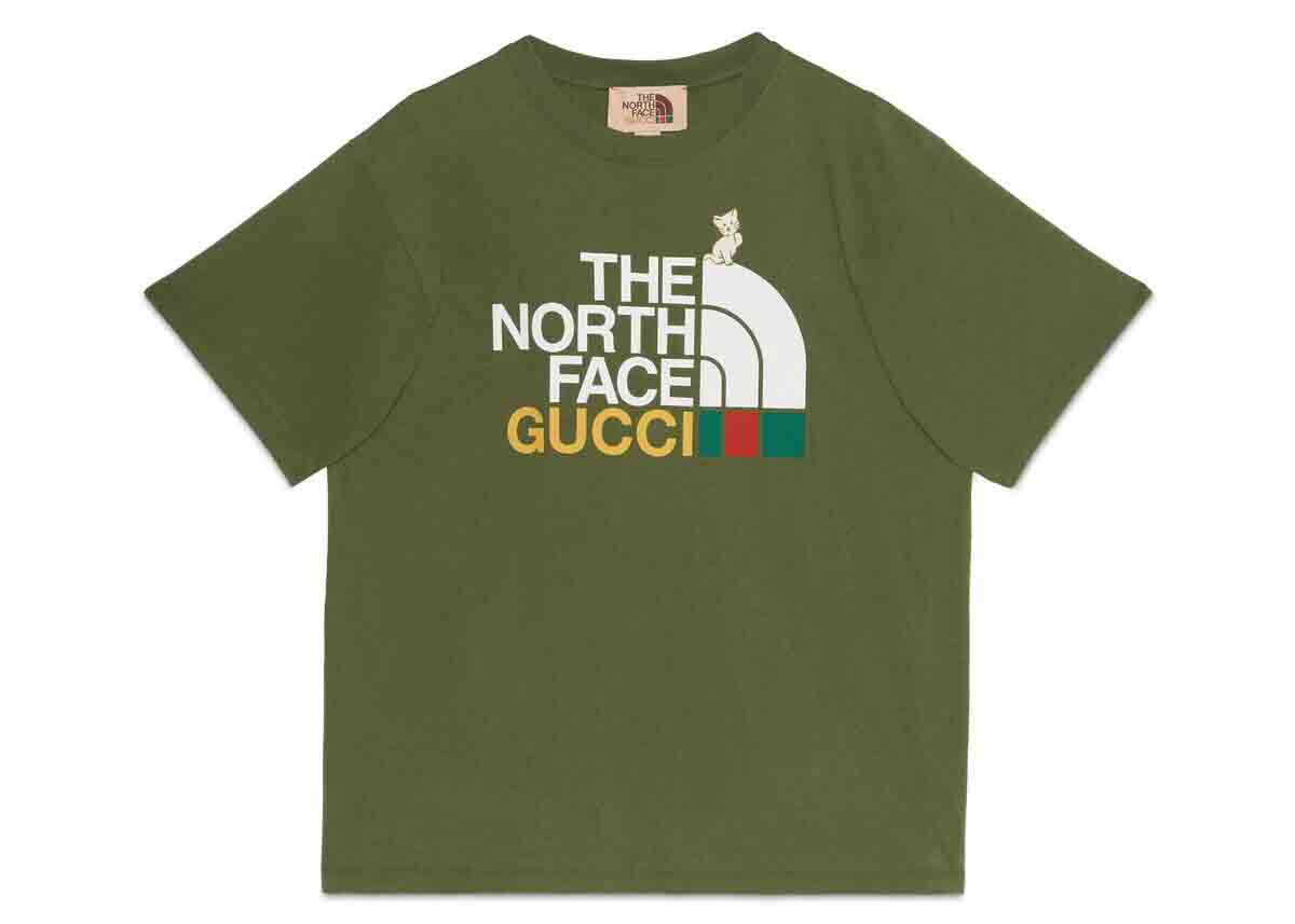Gucci x The North Face T-shirt Dark Green - FW21 - US