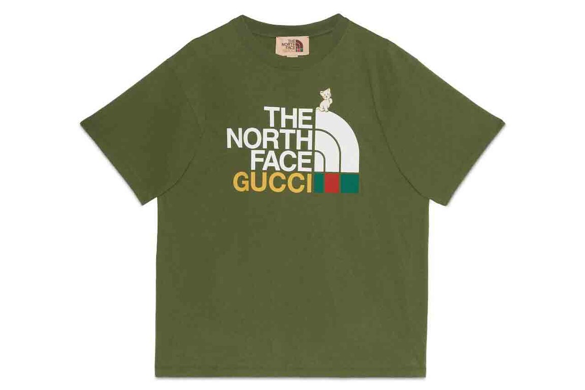 Pre-owned Gucci X The North Face T-shirt Dark Green