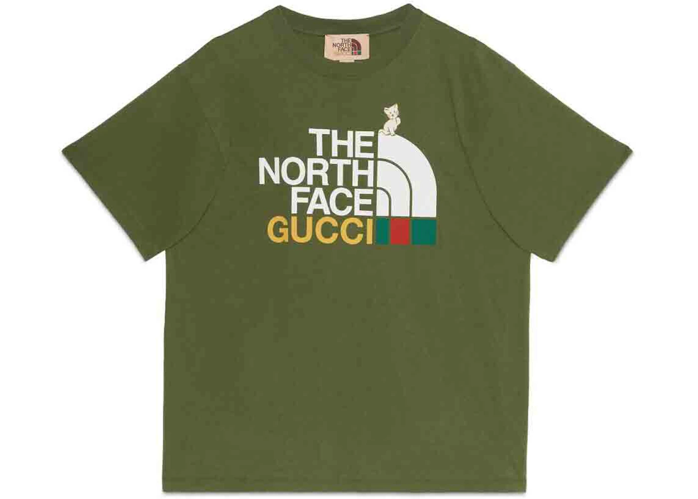 Gucci X The North Face T Shirt Dark Green Fw21 Us Gucci X The North Face T Shirt Dark Green Fw21 Us