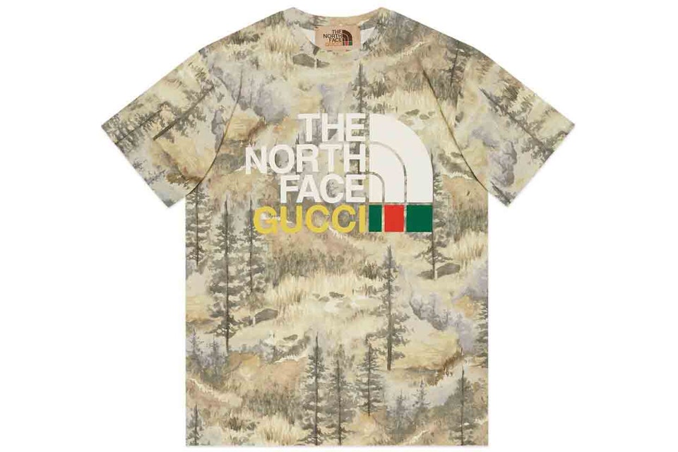 Gucci X The North Face T Shirt Forest Print Fw21 Gucci X The North Face T Shirt Forest Print Fw21