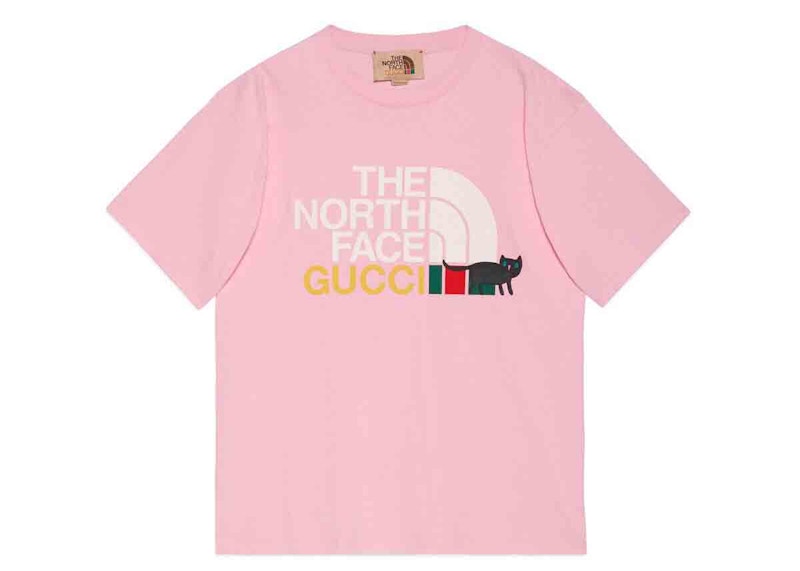 Pink north clearance face t shirt