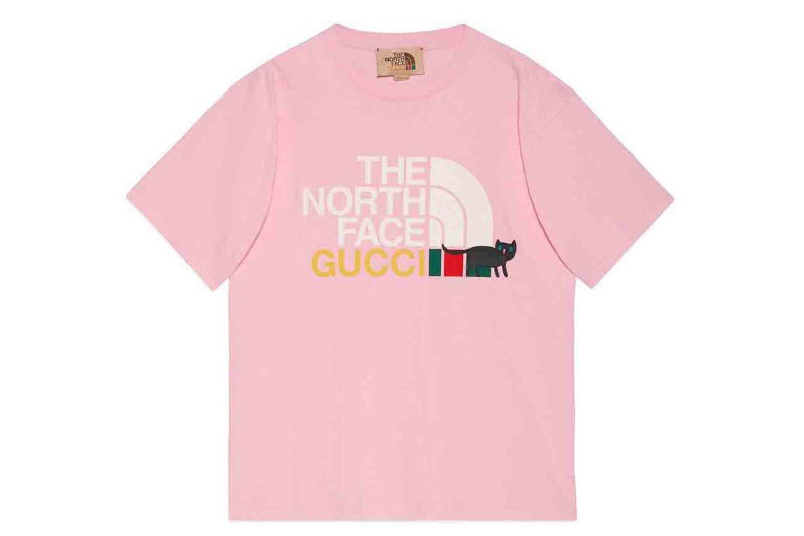 Pre-owned Gucci X The North Face T-shirt Light Pink