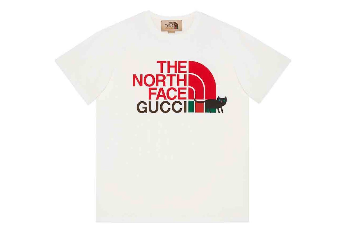 Pre-owned Gucci X The North Face T-shirt Off-white