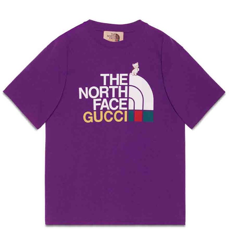 T-shirt Gucci x The North Face Viola Uomo FW21 IT