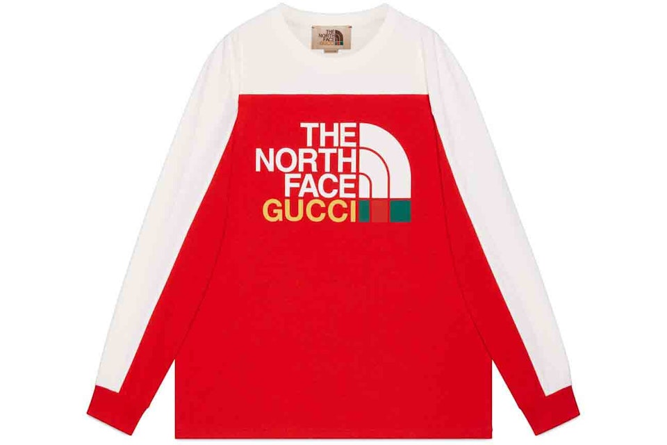 Gucci X The North Face T Shirt Red White Fw21 Gucci X The North Face T Shirt Red White Fw21