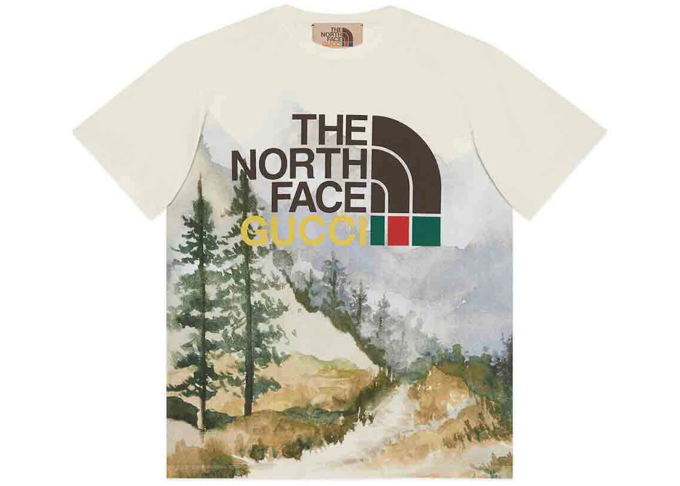 Gucci X The North Face T Shirt Trail Print Fw21 Us Gucci X The North Face T Shirt Trail Print Fw21 Us
