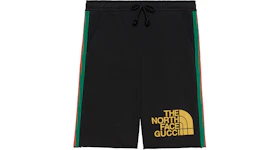 Gucci x The North Face Web Print Cotton Shorts Black