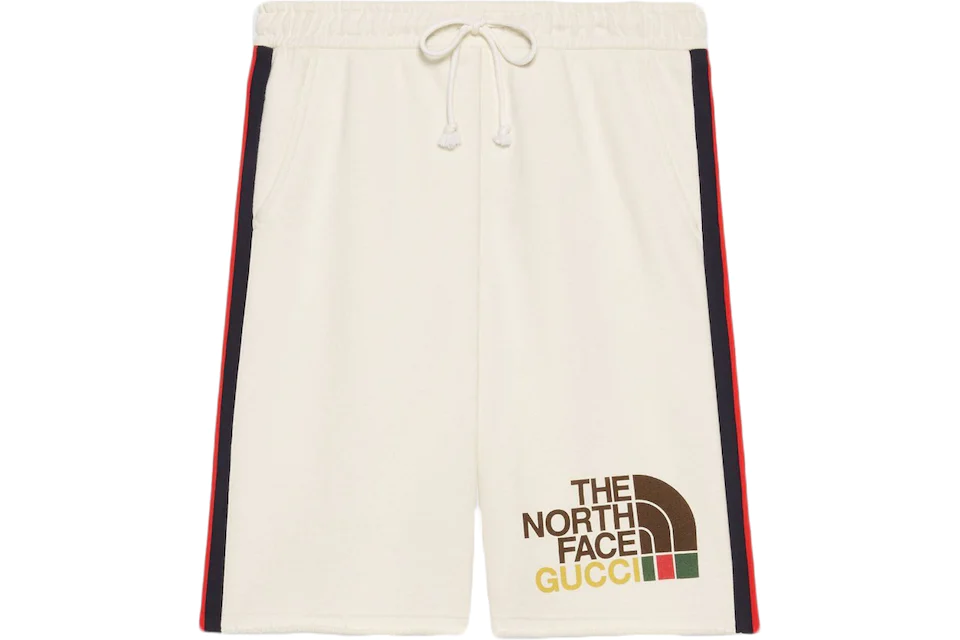 Gucci x The North Face Web Print Shorts Beige Men's - SS21 - US